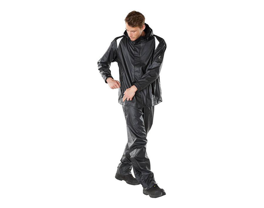 Pantaloni antipioggia AQUA nero, 88 cm, 210 g/m², M
