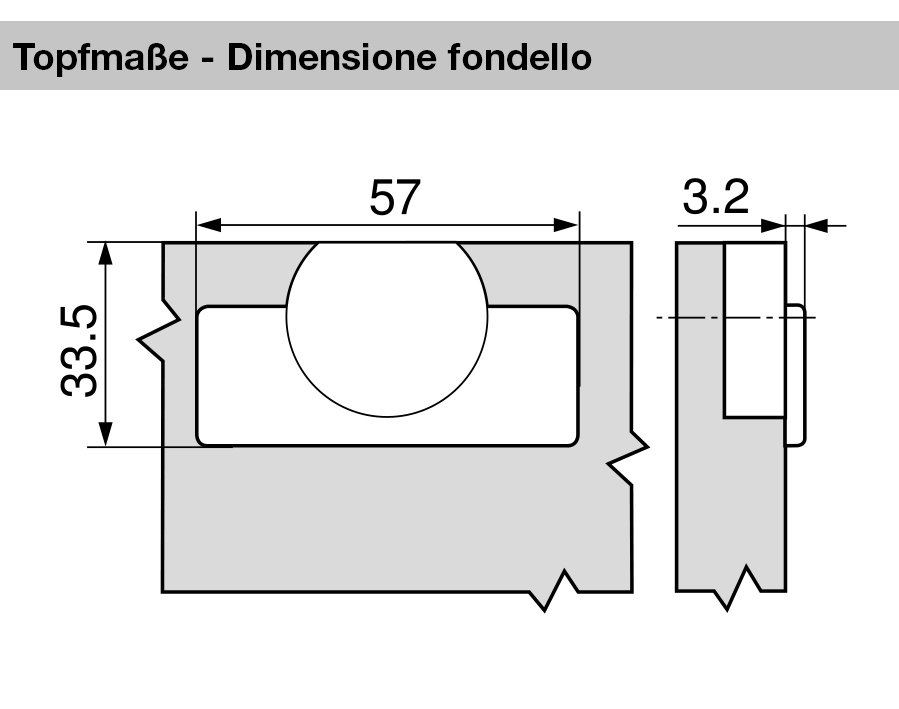 Cerniera per anta a soffietto per mobili ad angolo CLIP top