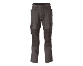Pantaloni con tasche porta-ginocchiere ACCELERATE antracite scuro
