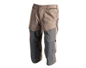 ¾ Lunghezza Pantaloni con tasche porta-ginocchiere CUSTOMIZED sabbia scuro/grigio pietra
