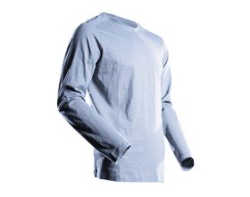 Maglietta, a maniche lunghe CUSTOMIZED blu grigio chiaro